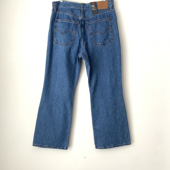 Levi’s Premium Math Club Flare Jeans High Rise Blue 31 - Picture 3 of 11